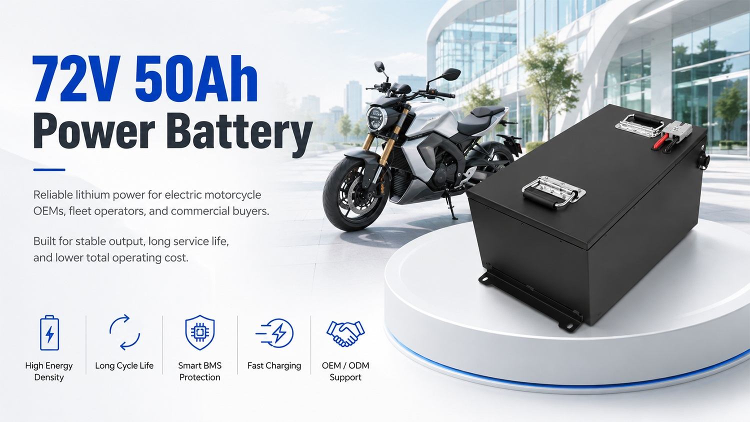 72V 50Ah LiFePO4 Battery Overview