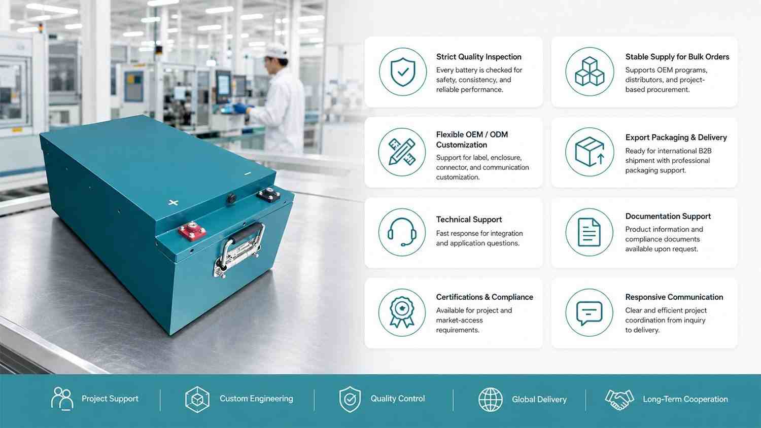 60V 55Ah power lithium-ion battery support