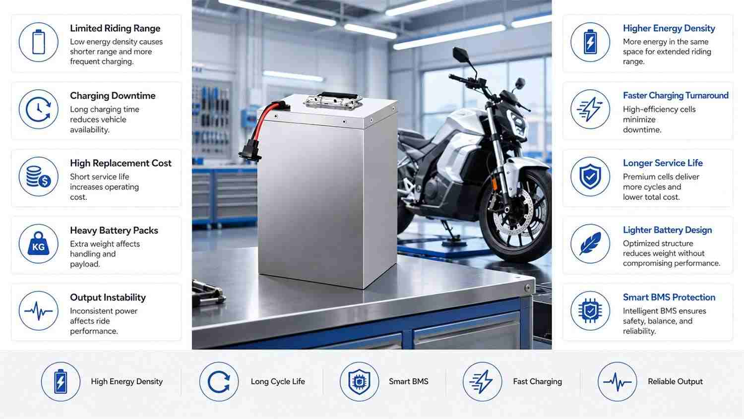 72V 45Ah LiFePO4 battery solutions