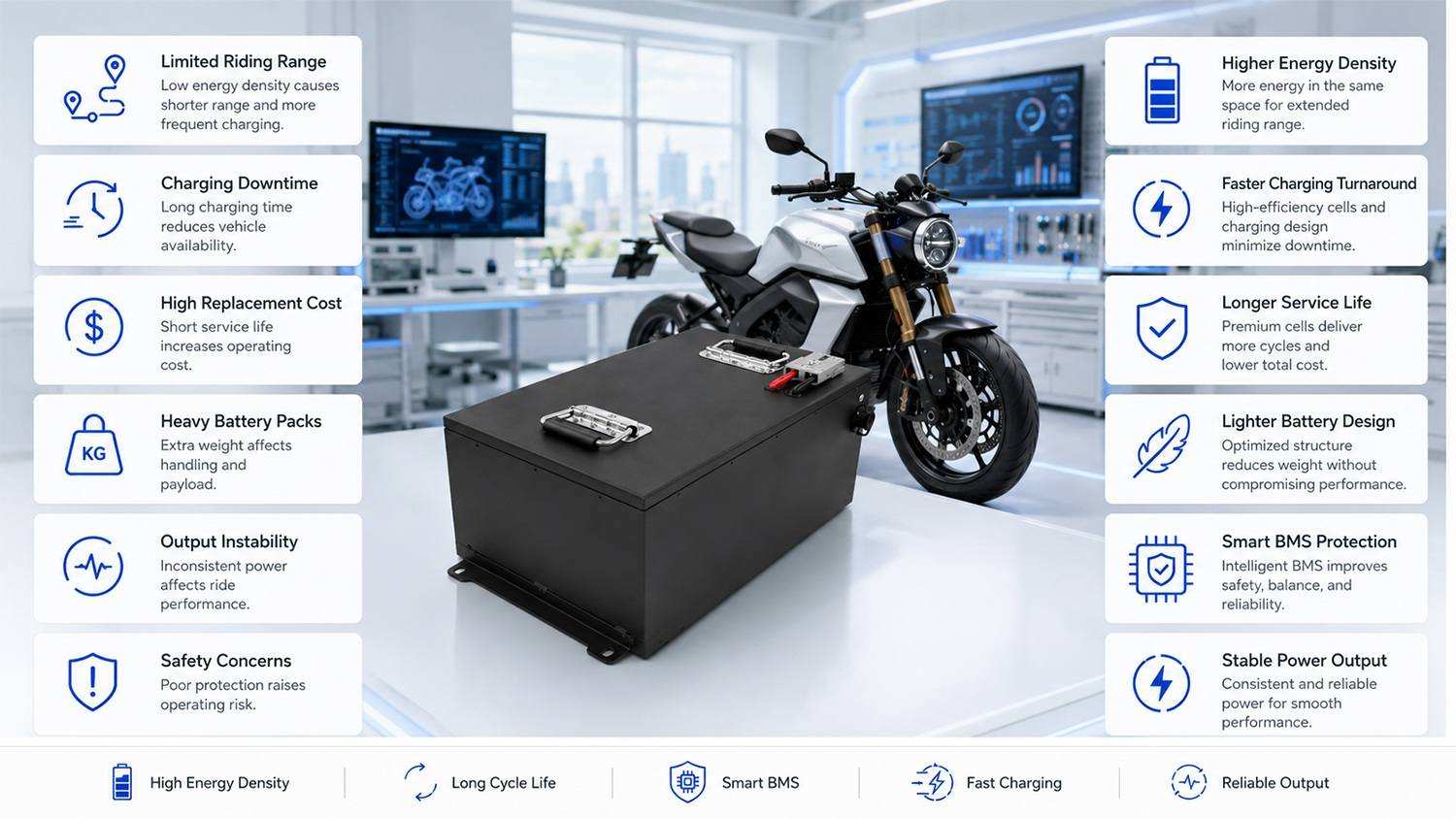 72V 50Ah LiFePO4 Battery Benefits