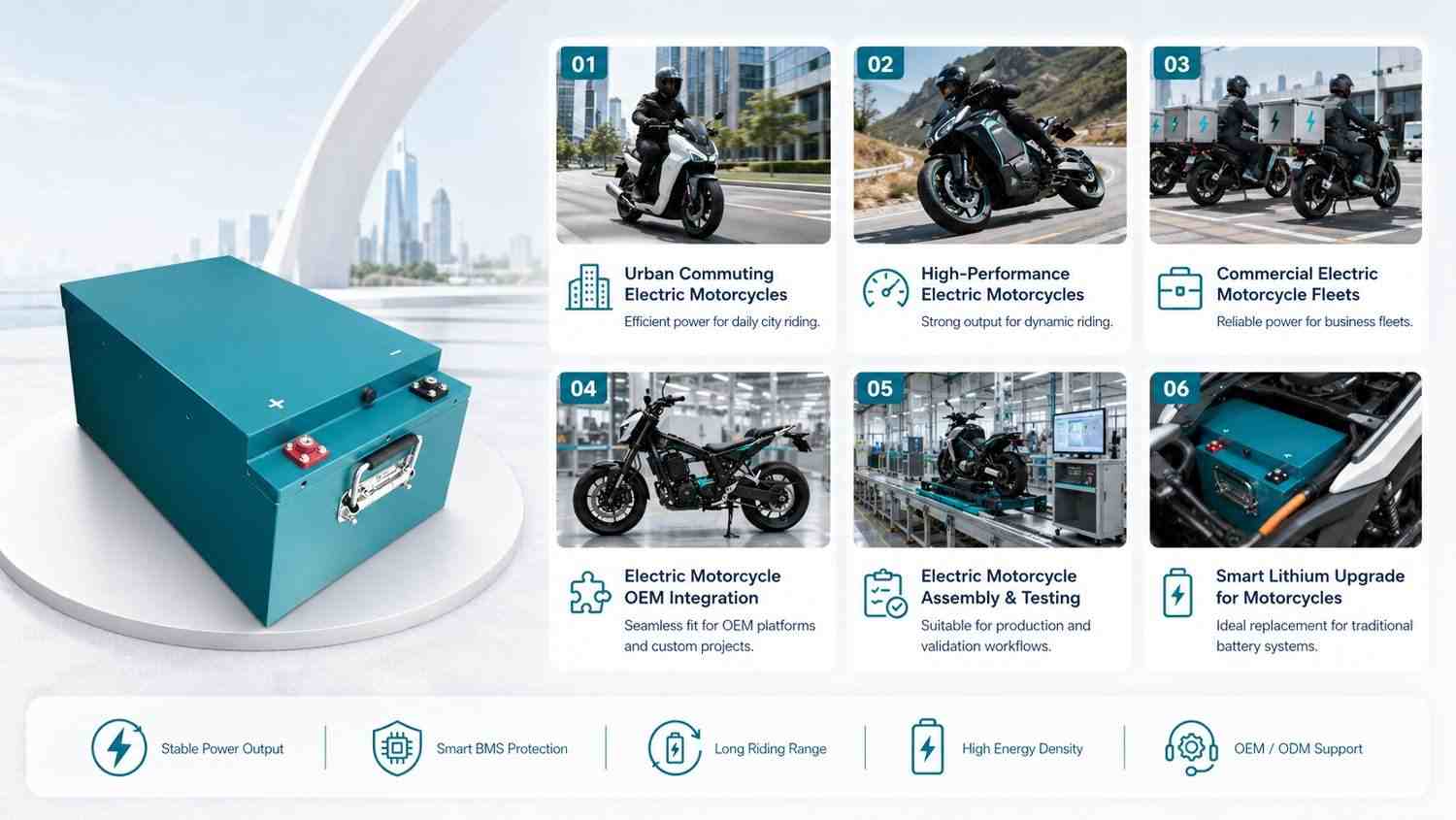 60V 55Ah power lithium-ion battery uses