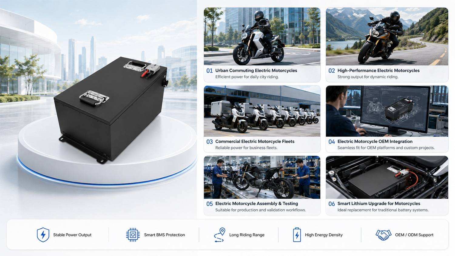72V 50Ah LiFePO4 Battery Applications