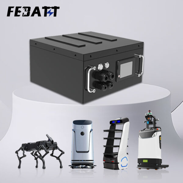 24V 75Ah LiFePO4 Battery for AGV AMR RGV with RS485 & IP65