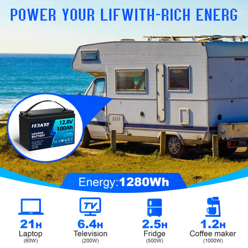 12.8V 100Ah LiFePO4 Battery OEM Solutions - Image 3
