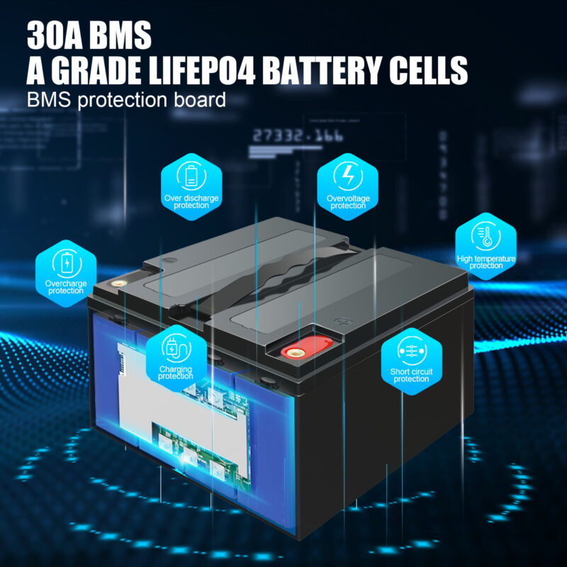 12.8V 30Ah LFP battery protection