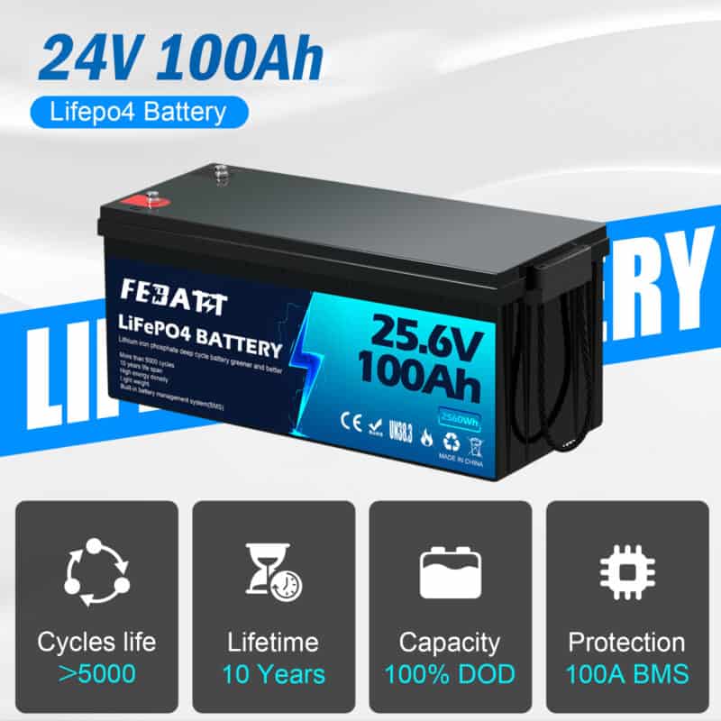 25.6V 100Ah LiFePO4 Battery Custom Solutions - Image 2