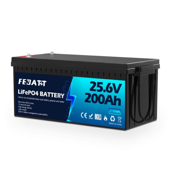 25.6V 200Ah LiFePO4 Battery