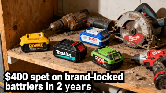 $400 spet on brand-locked battriers in 2 years