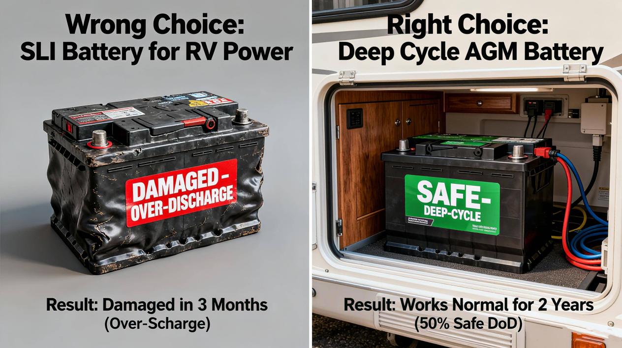SLi Battery for RV Power VS Deep Cycle AGM Battery