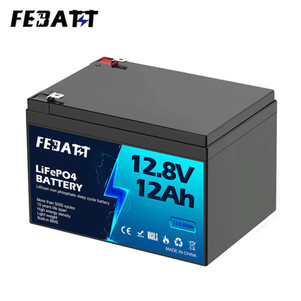 12.8V 12Ah LiFePO4 Battery