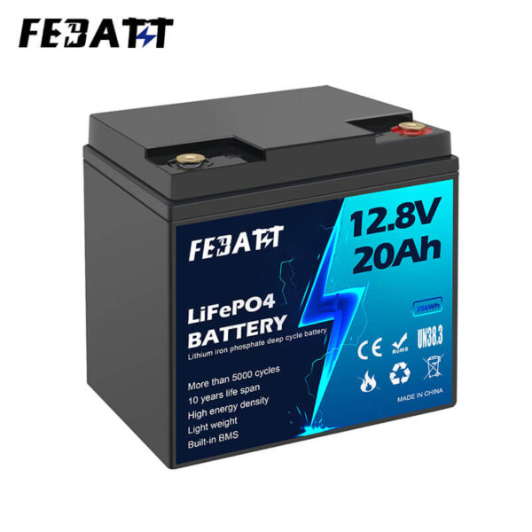 12.8V 20Ah LiFePO4 Battery Factory Custom