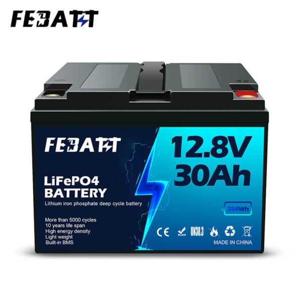 12.8V 30Ah LiFePO4 Battery