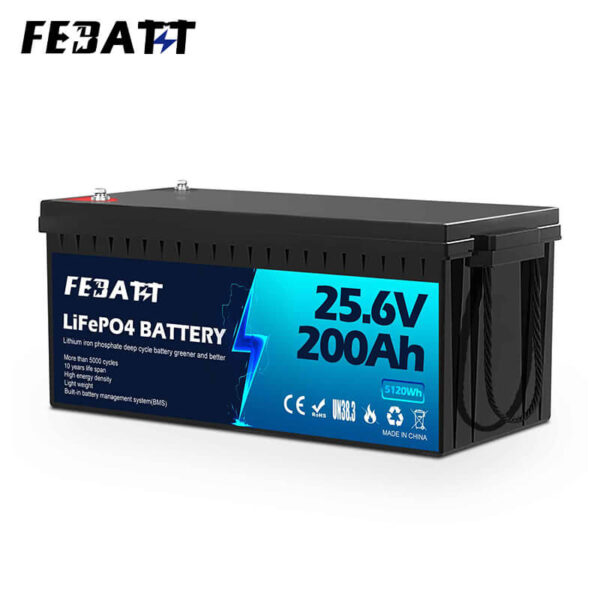 OEM 25.6V 200Ah LiFePO4 Battery