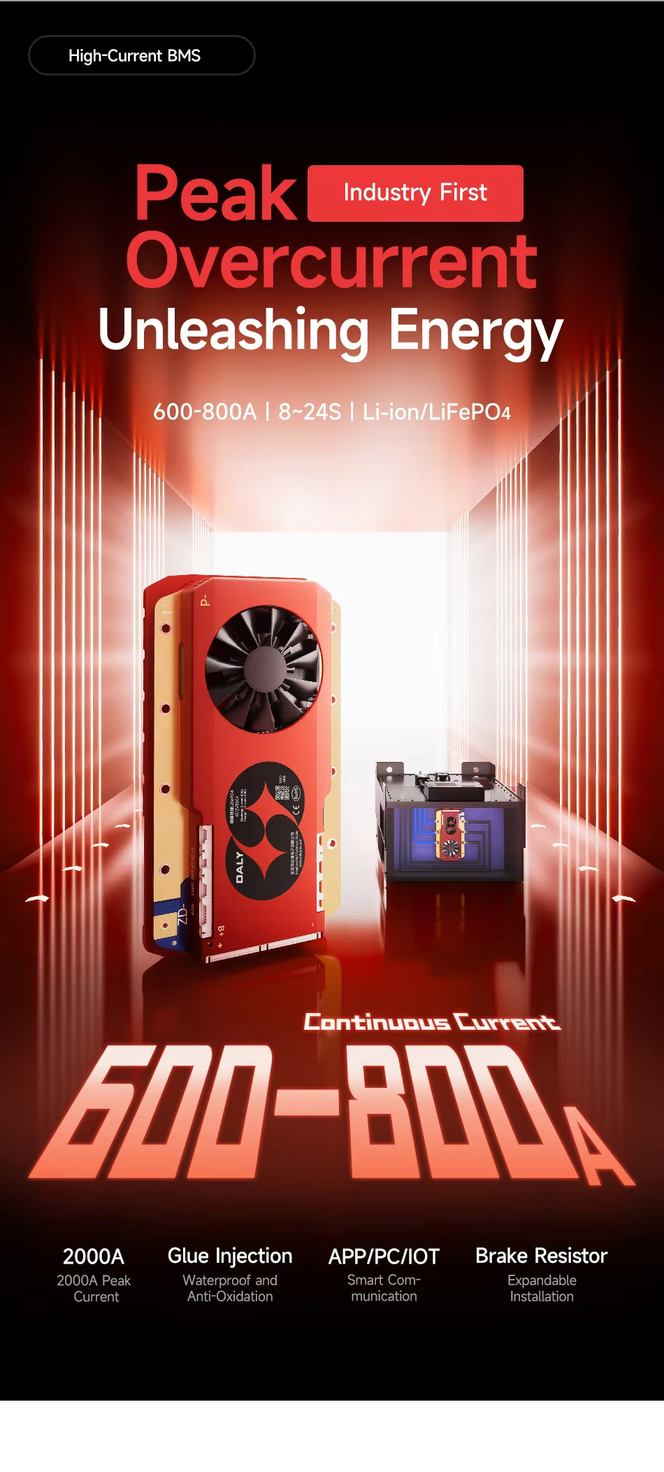 8-24 string 600A-800A battery protection board