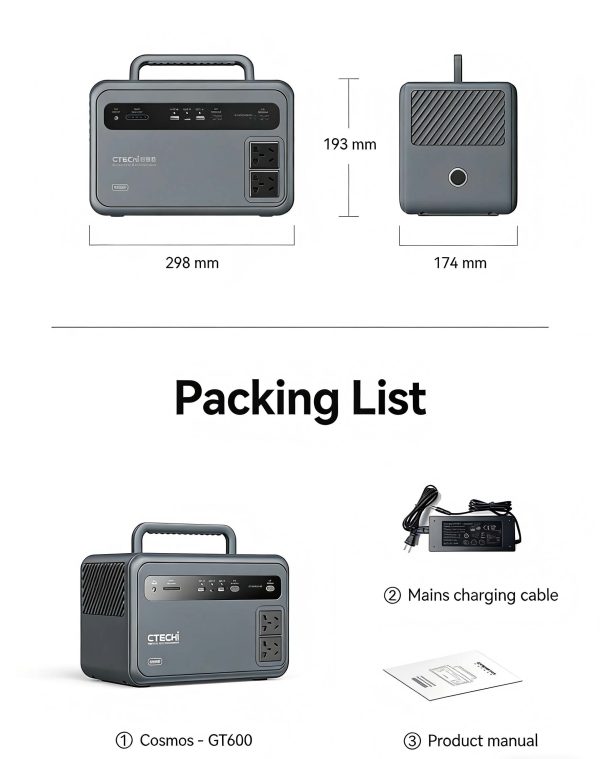 600W 220V Outdoor Emergency Power Supply