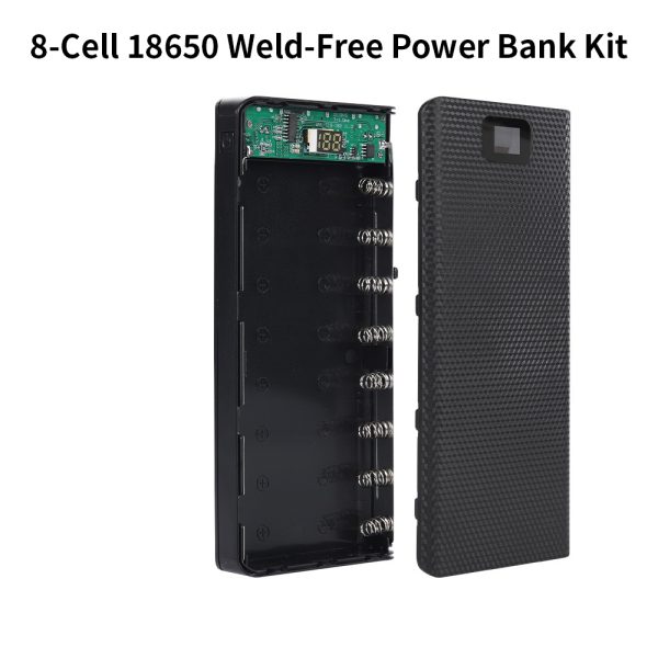 8-cell 18650 battery pack DIY power bank kit