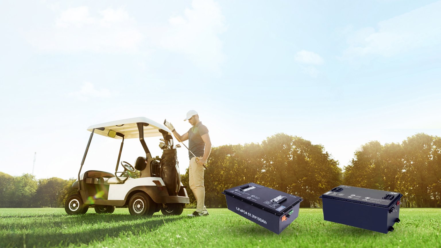 lithium golf cart batteries​