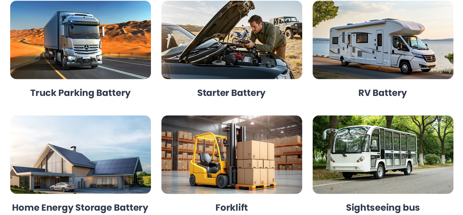 custom 12V 100AH rv battery factory