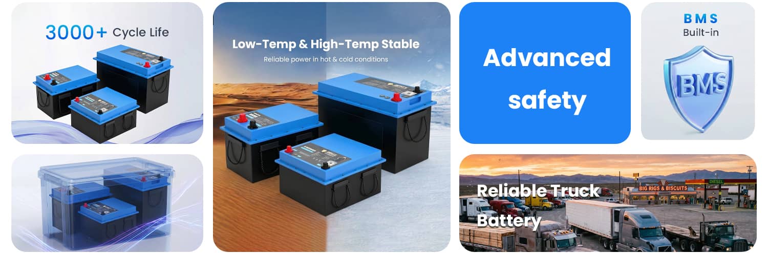 heavy-duty stop start battery for truck for truck comfort systems manufacturer