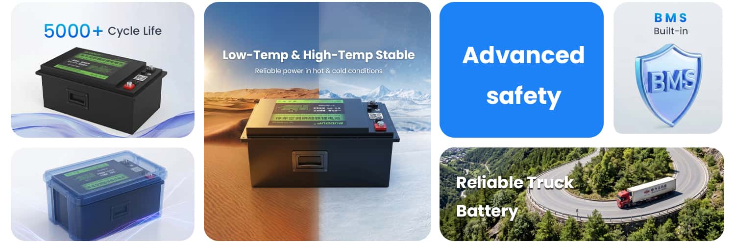 label-private truck battery for idle reduction