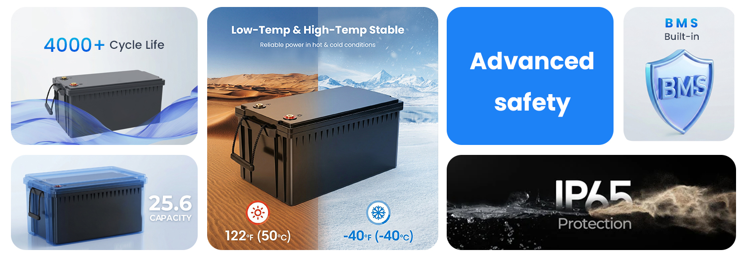 25.6V 230AH semi truck batteries factory