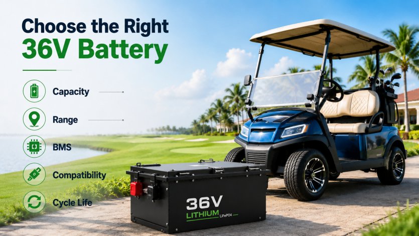 How to Choose the Best 36V Golf Cart Battery