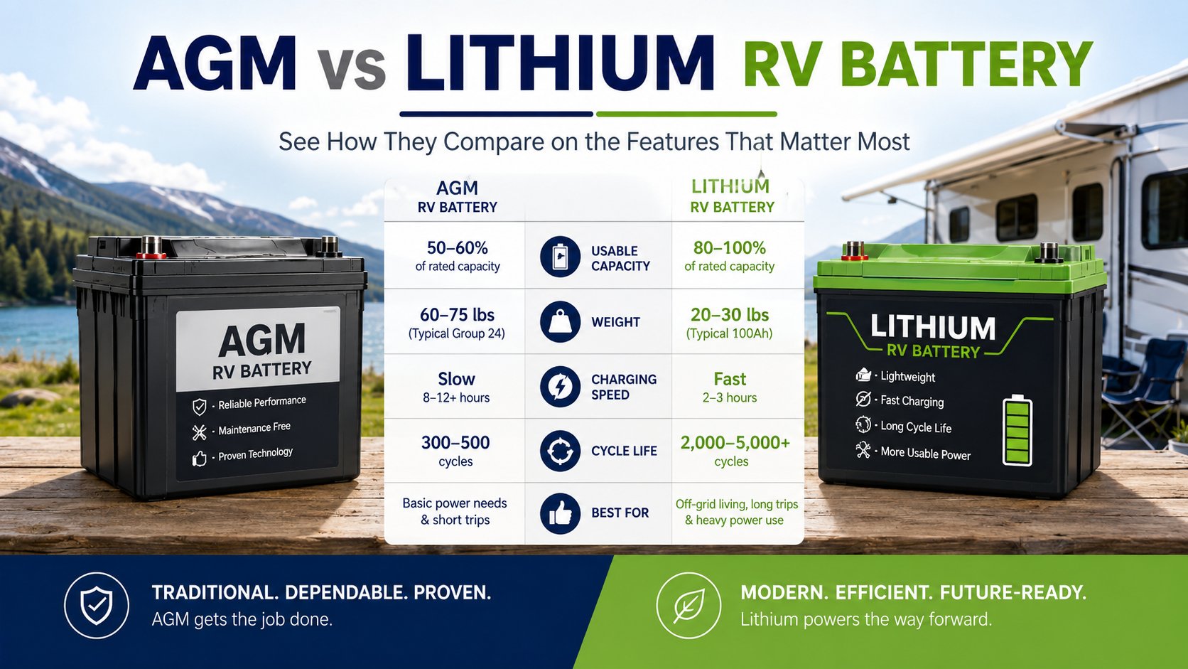 AGM vs Lithium RV Battery: 7 Proven Tips to Choose the Best Option