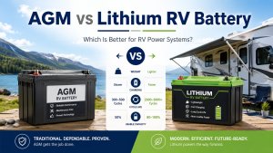AGM vs lithium RV battery comparison for RV power systems