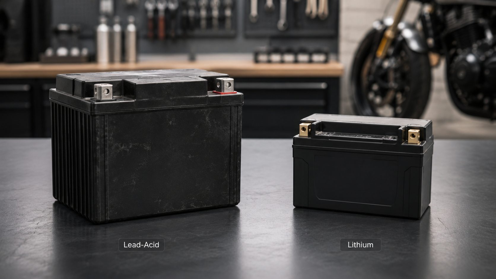 Lead-Acid and Lithium Motorcycle Batteries Differences