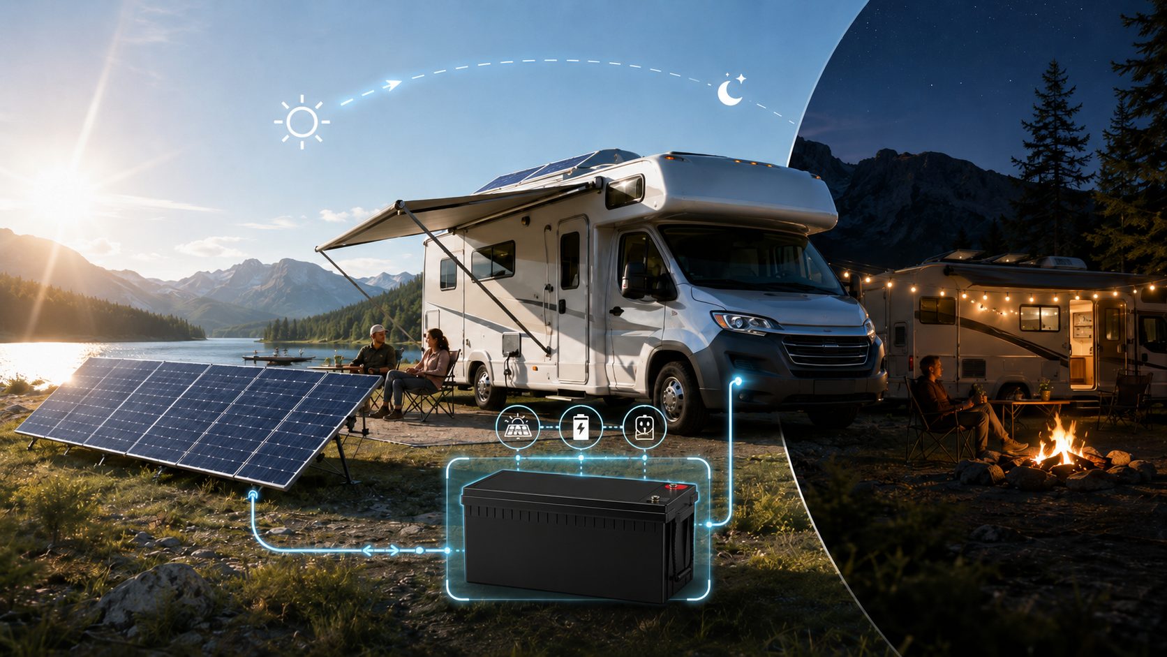 12v lithium RV battery for Off-Grid and Solar Applications