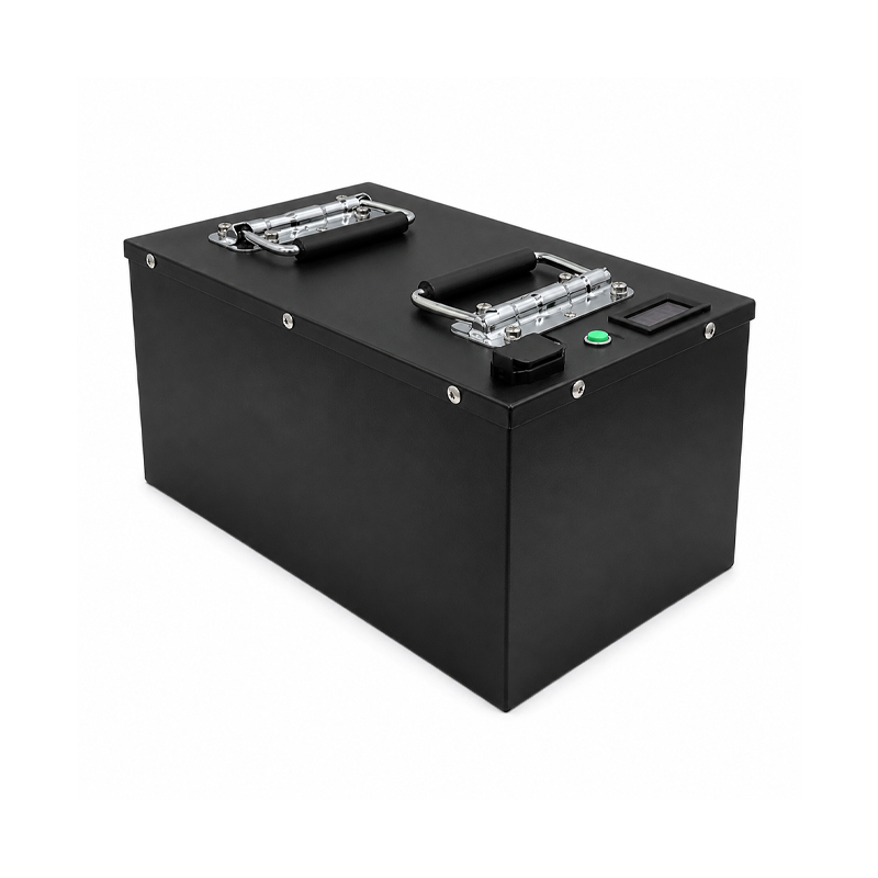 The left pillar side of 48V 60Ah forklift battery
