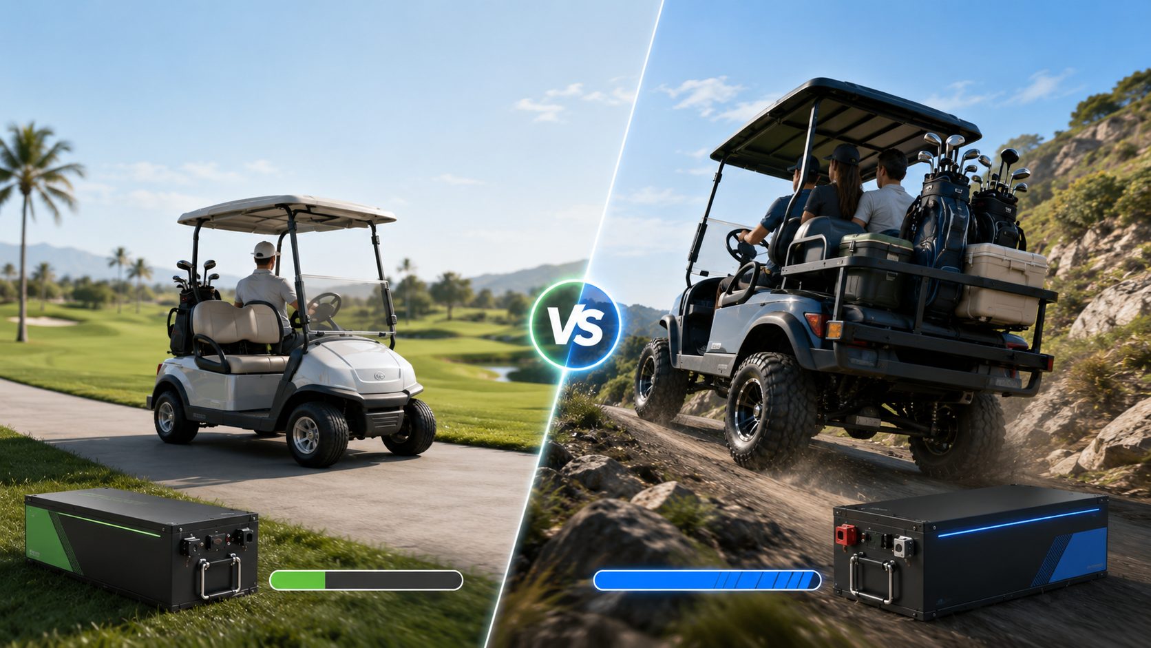 48V vs 36V Golf Cart Battery