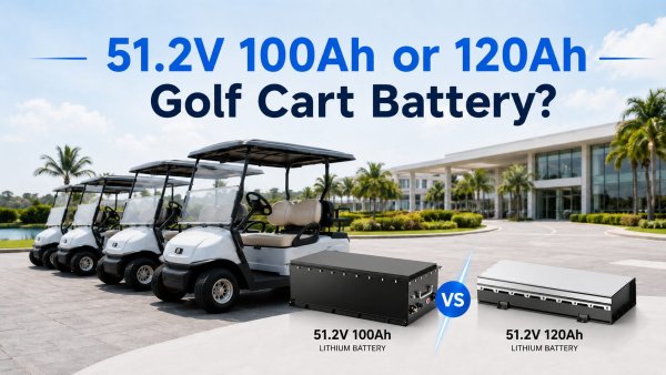 51.2V Golf Cart Battery 100Ah vs 120Ah Fleet Guide