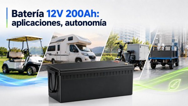 Batería 12V 200Ah: usos, autonomía y comparación con litio