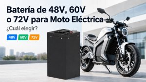 Batería de 48V, 60V o 72V para moto eléctrica