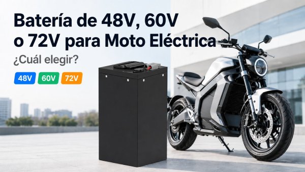 Batería de 48V, 60V o 72V para moto eléctrica