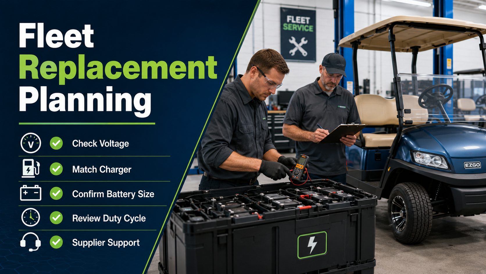 Fleet Replacement Plan of Golf Cart Battery