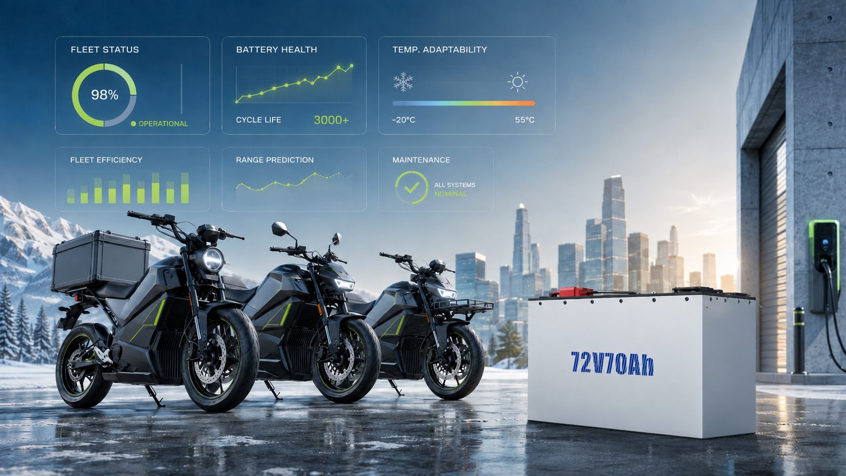 High-Performance E-Motorcycle Battery Effects