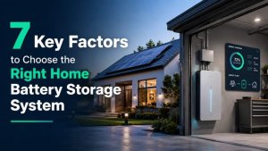 7 Key Factors to Choose the Right Home Battery Storage System