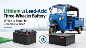 Lithium vs Lead-Acid Three-Wheeler Battery
