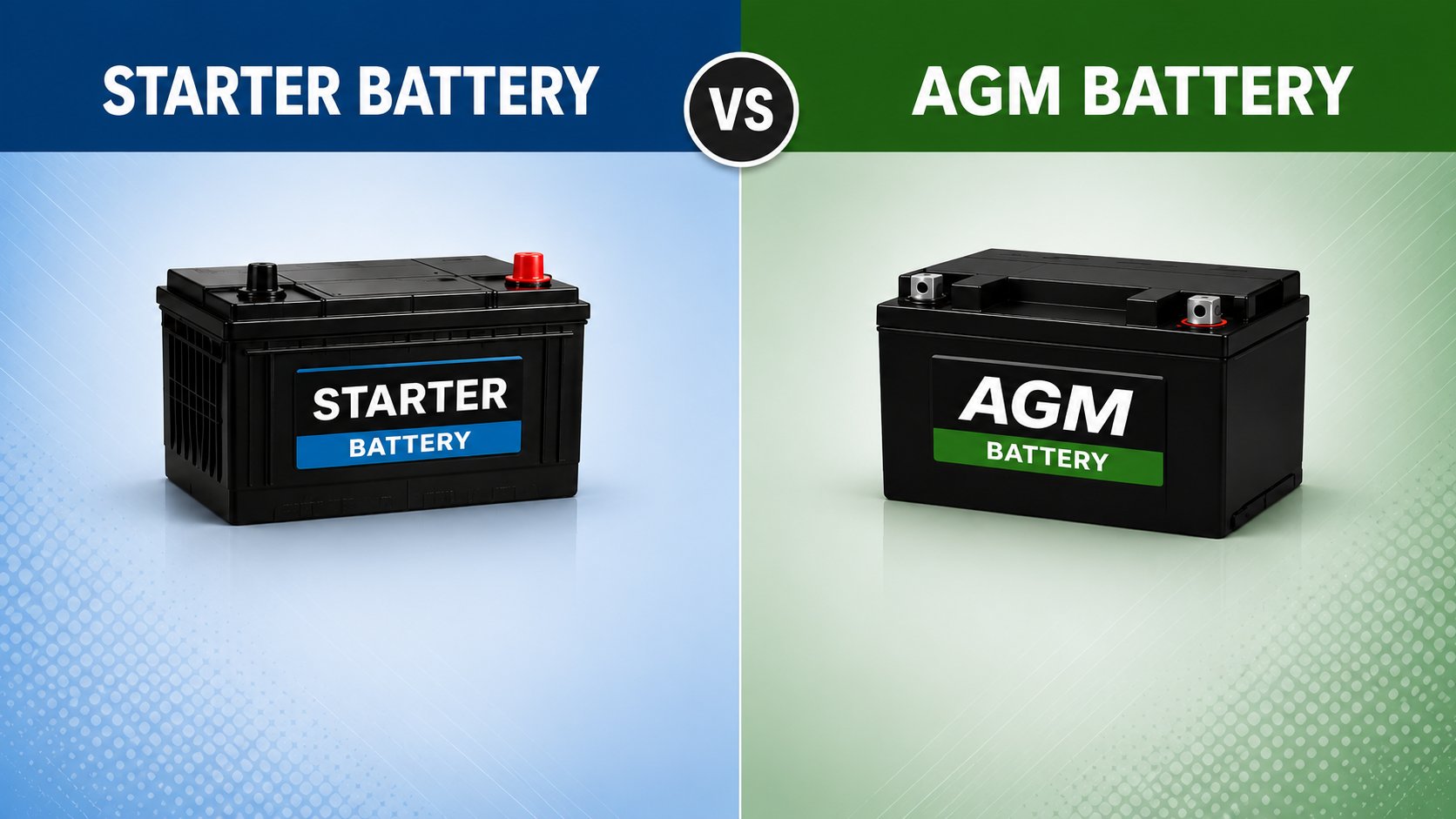 Starter Battery vs AGM Battery
