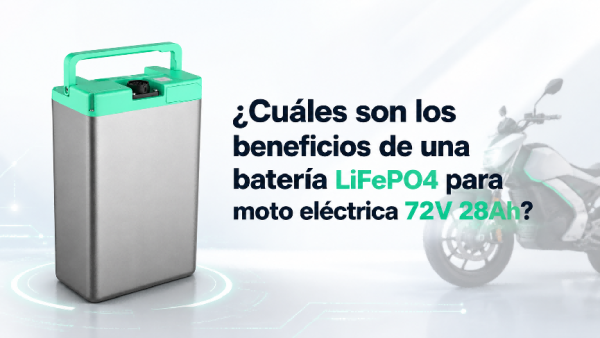 batería LiFePO4 para moto eléctrica 72V 28Ah guía