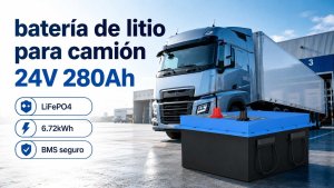 Batería de litio para camión 24V 280Ah