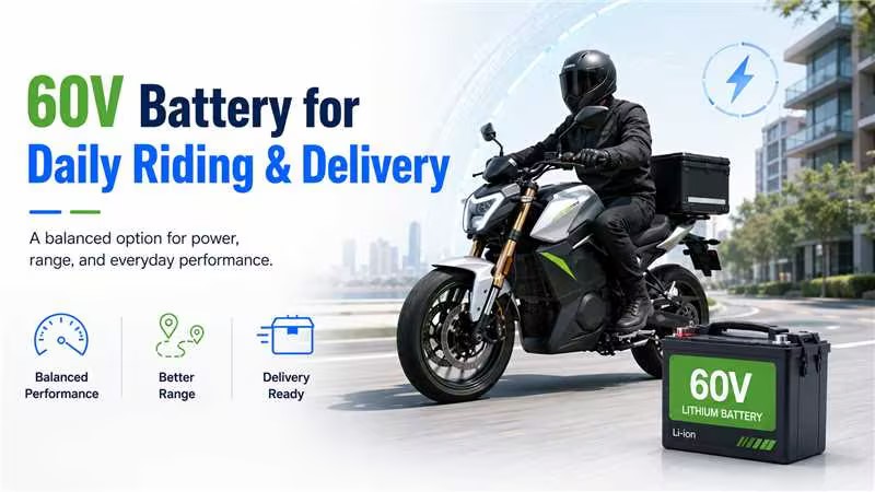 60V Electric Motorcycle Battery