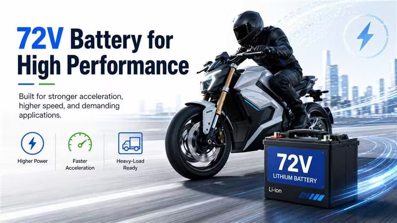 72V Electric Motorcycle Battery