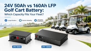 24V 50Ah vs 160Ah LFP Golf Cart Battery Guide