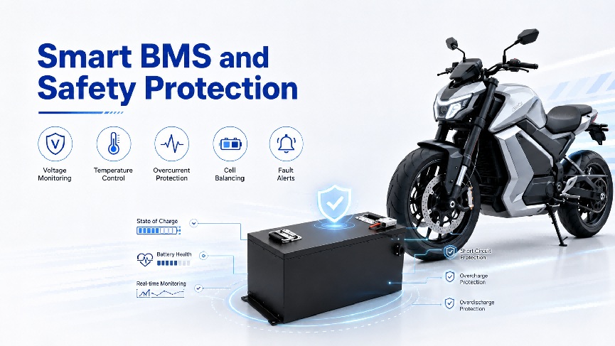 72 volt lithium ion battery smart BMS protection