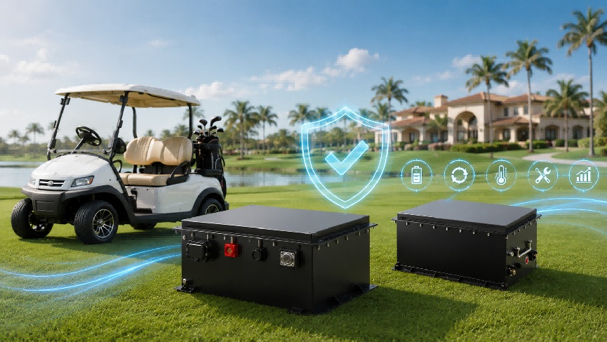 LiFePO4 battery safety for golf carts
