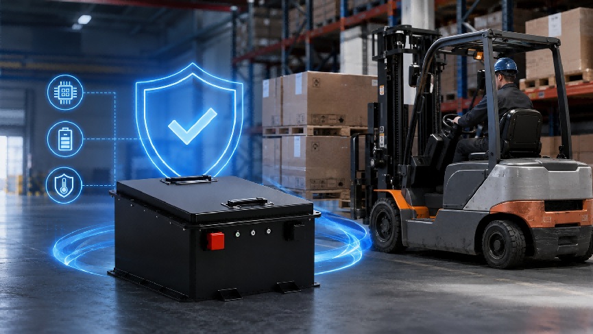 LiFePO4 battery safety for forklifts