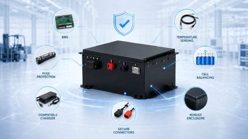LiFePO4 battery safety system
